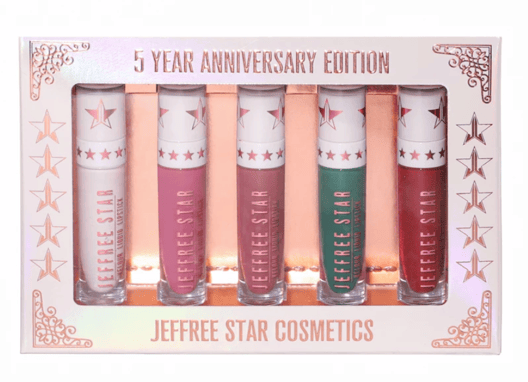 Jeffree Star 5 Year Anniversary Lipstick Set