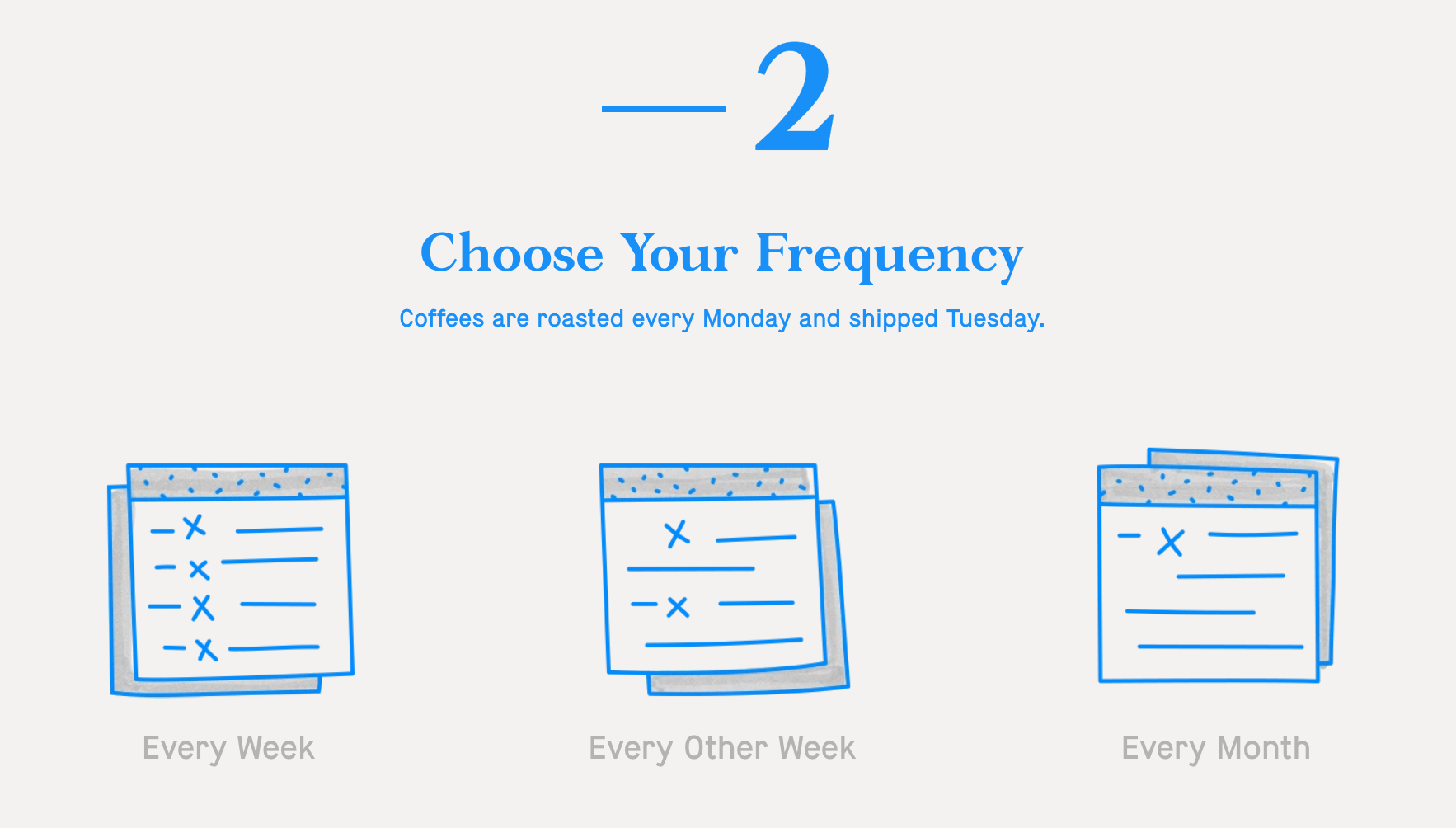 Hand-drawn "choose your frequency" graphic
