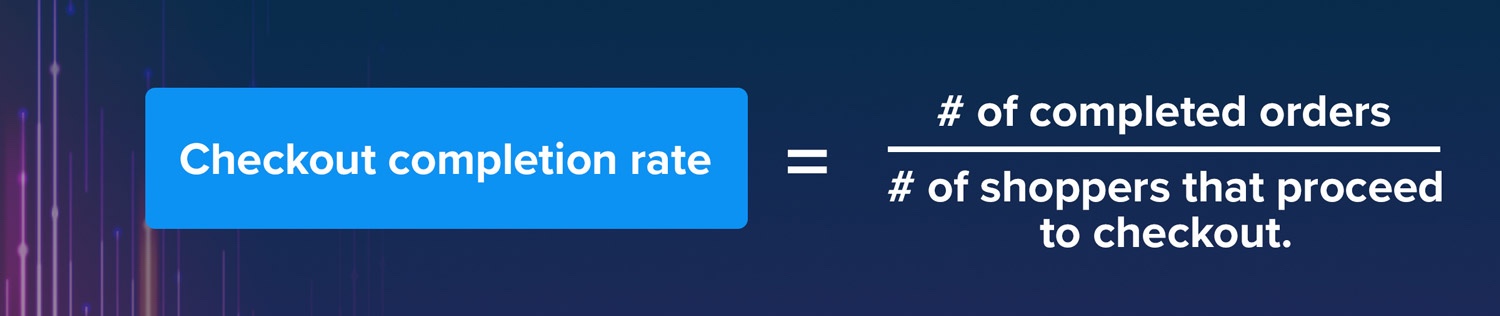Checkout completion rate formula
